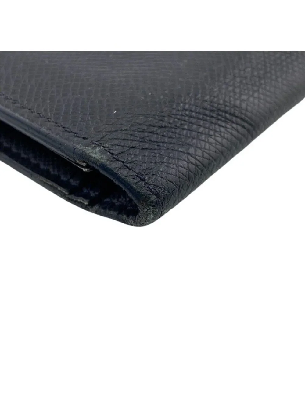 Louis Vuitton Taiga Portefeuille Brazza Bifold Wallet Leather Black